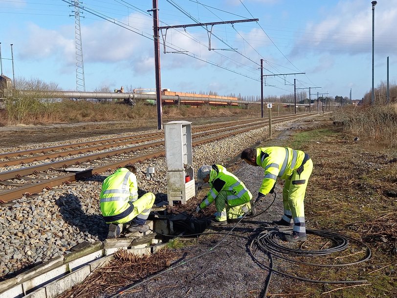 Ook in 2021 veroorzaakten kabeldiefstallen hinder voor het treinverkeer in België